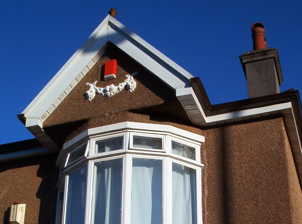 white guttering gable ends plymouth